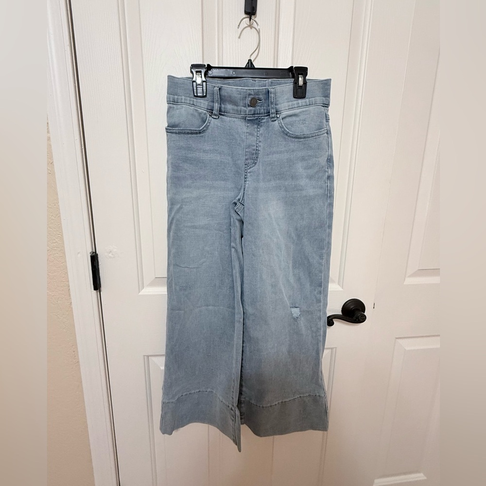 Betabrand Boyfriend Crop Wide-Leg Jeans